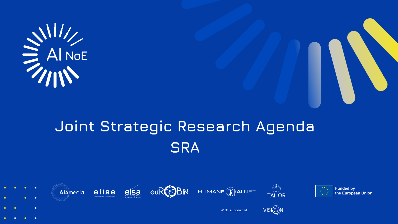 Strategic Research Agenda Vision4AI banner with logos and project visuals
